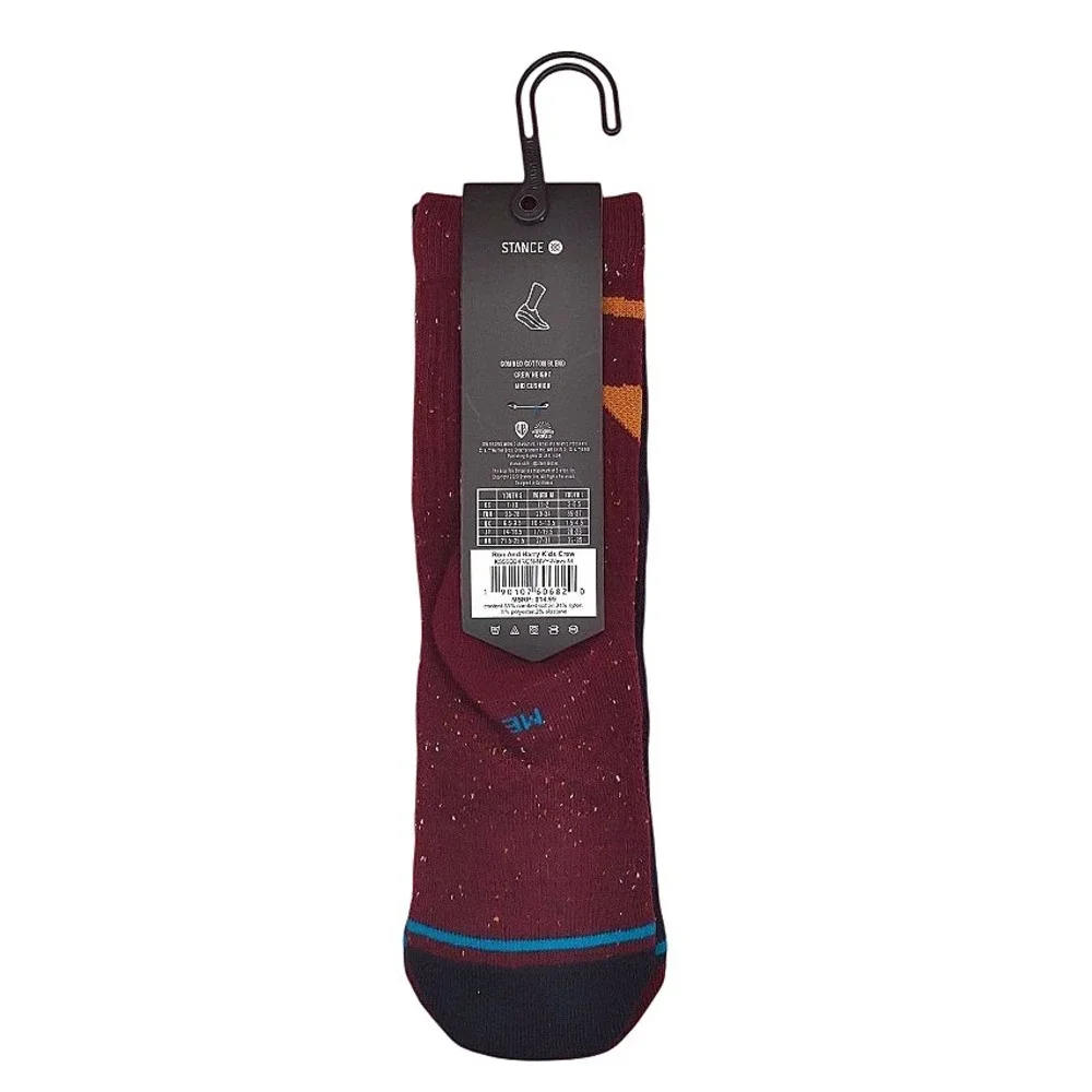 Harry Potter Stance Kids Crew Socks‎ Multi Color Size M YOUTH